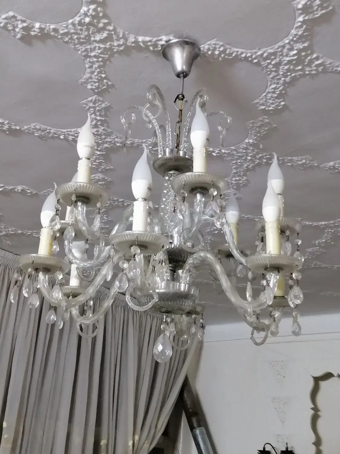 چهار عدد لوستر کریستالی سنتی|لوستر و چراغ آویز|تهران, امام زاده عبدالله|دیوار