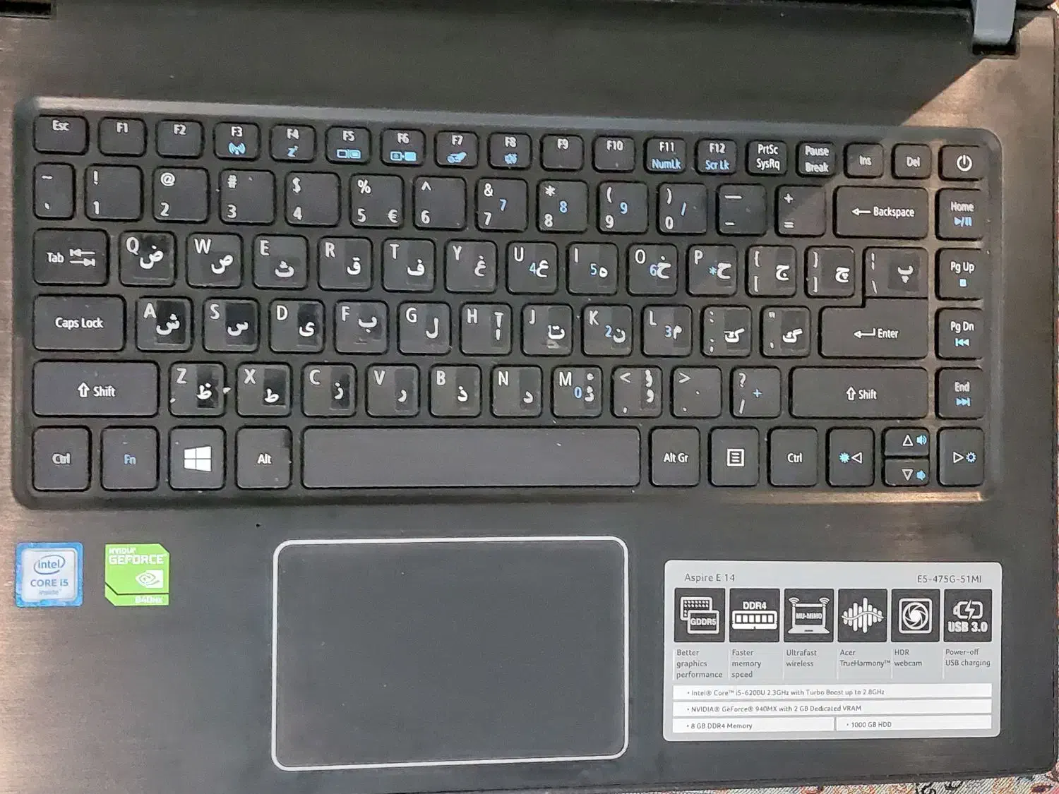 لپ تاپ ایسر|رایانه همراه|تهران, اباذر|دیوار