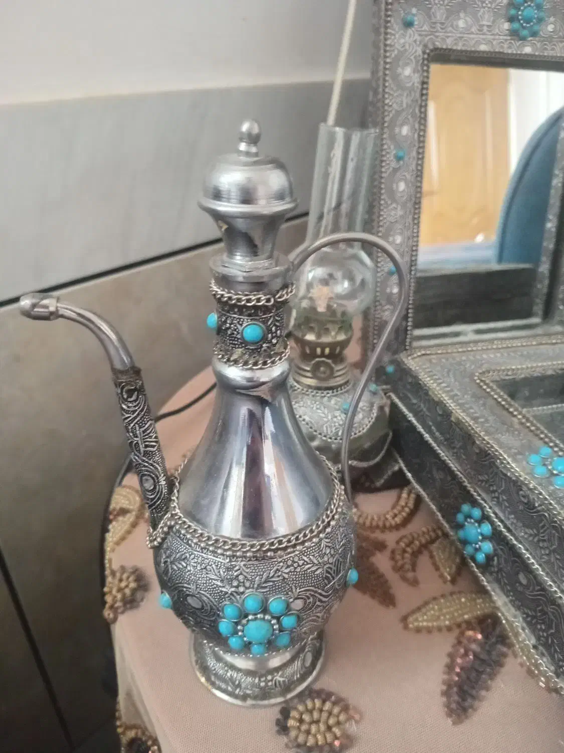 یک دست آینه و شمعدان کامل|آینه|فرخشهر, |دیوار