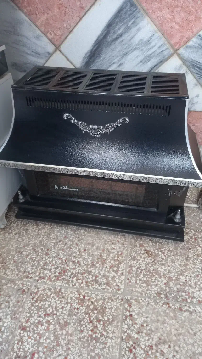 بخاری طرح شومینه پلار|بخاری، هیتر، شومینه|فریمان, |دیوار