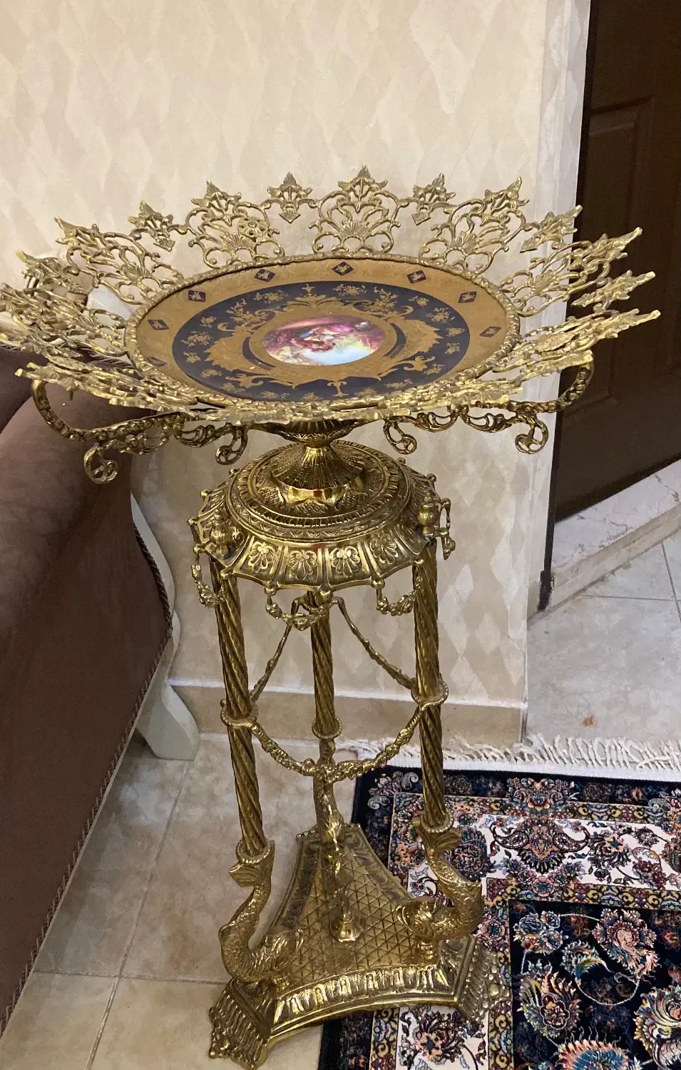 کنار سالنی برنز|ظروف سرو و پذیرایی|زنجان, |دیوار