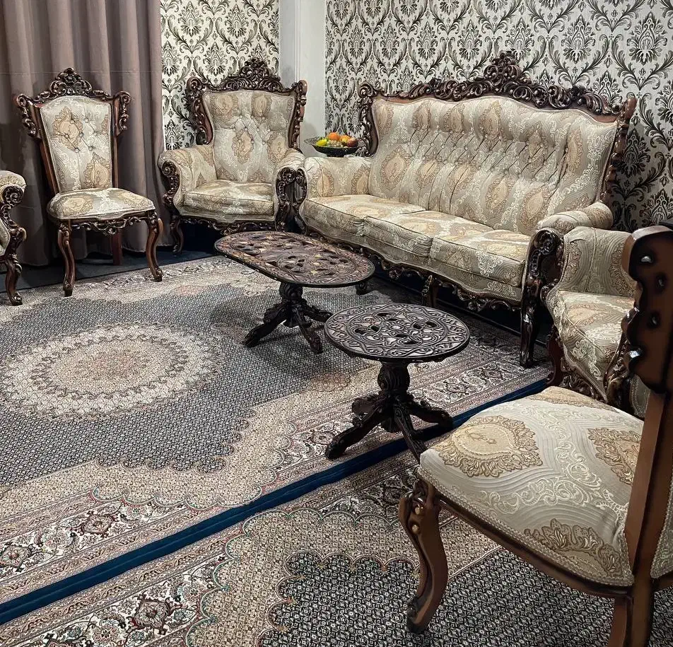 مبلمان ۹ نفره چوب راش اصل|مبلمان خانگی و میز عسلی|کرج, دولت‌آباد|دیوار