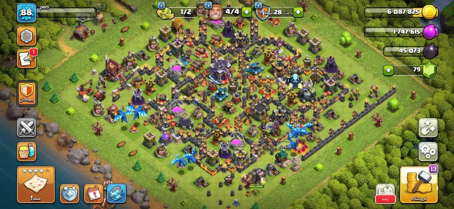 بازی کلش آف کلنز|کنسول، بازی ویدئویی و آنلاین|مشگین شهر, |دیوار