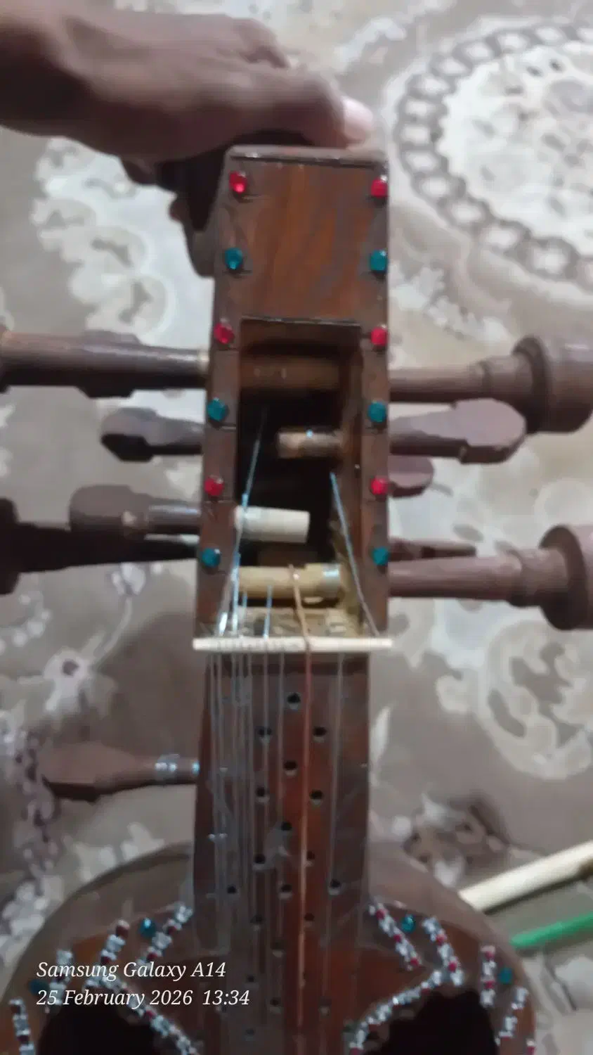 چنگ|سازهای سنتی|فارغان, |دیوار