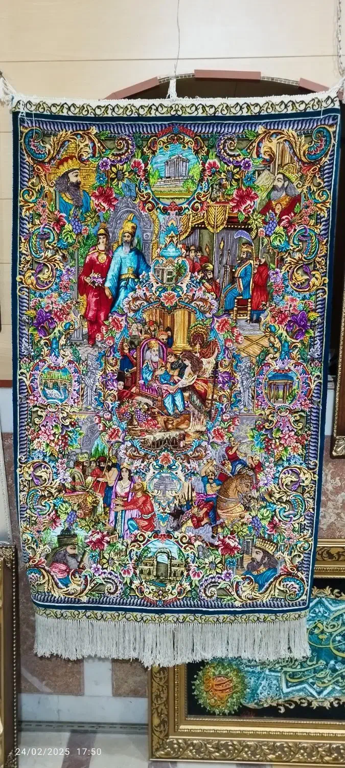 تابلوفرش ذرع و نیم سلاطین|تابلو فرش|تبریز, |دیوار