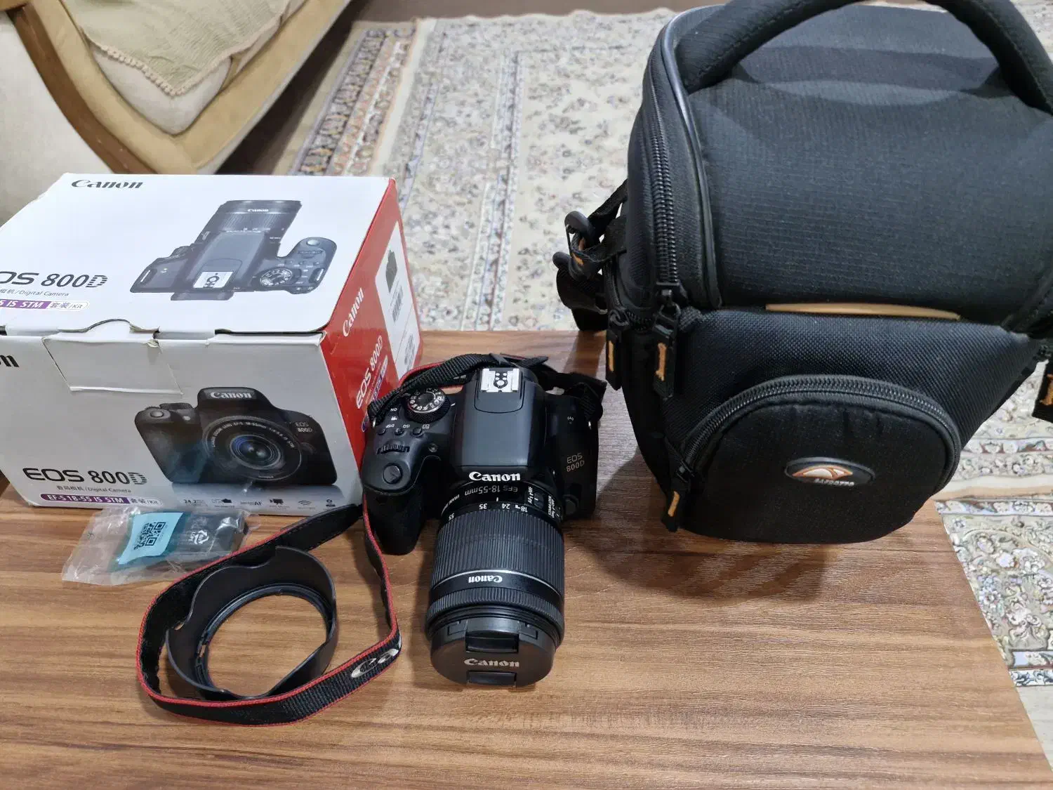 دوربین عکاسی کانن 800d با لنز 55*18|دوربین عکاسی و فیلم‌برداری|بوکان, |دیوار