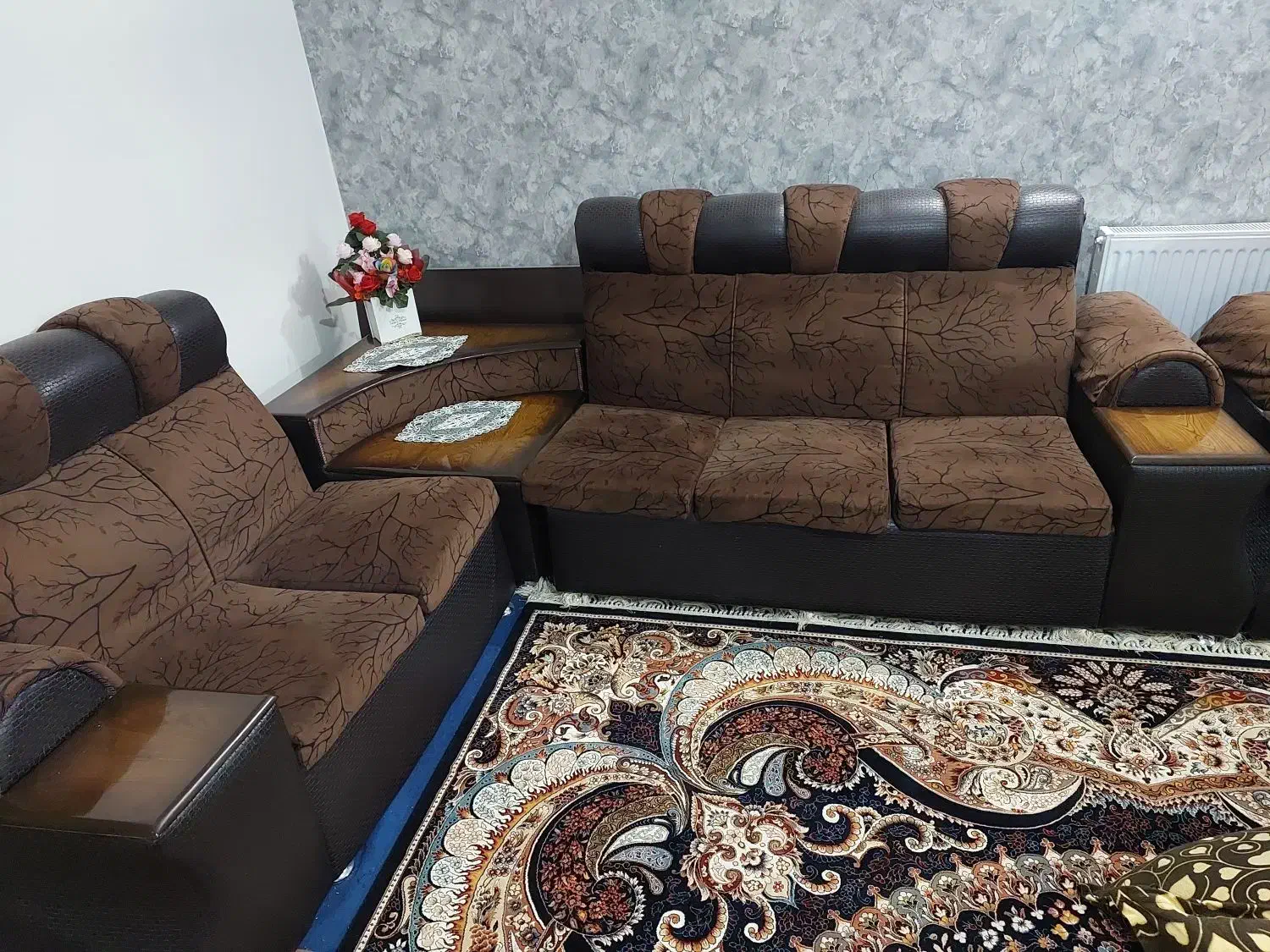 مبل ۷ نفره طرح ال|مبلمان خانگی و میز عسلی|خمین, |دیوار