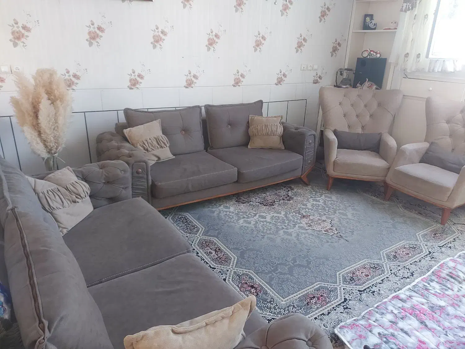 مبل راحتی 7نفره مبل تهران پارچه ترکیه|مبلمان خانگی و میز عسلی|لنجان, |دیوار