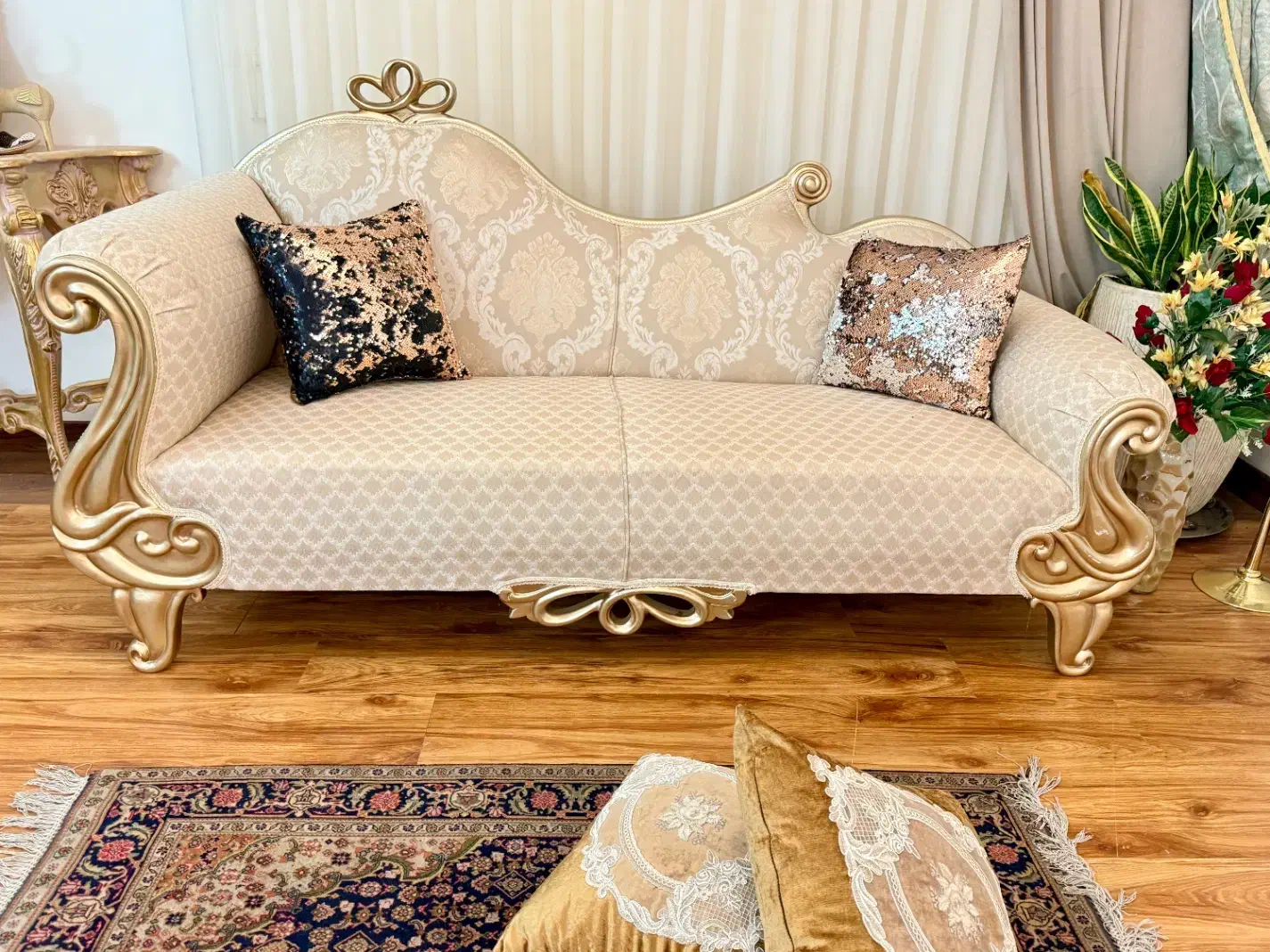 مبل استیل سلطنتی ۷ نفره زمرد|مبلمان خانگی و میز عسلی|تهران, ولنجک|دیوار