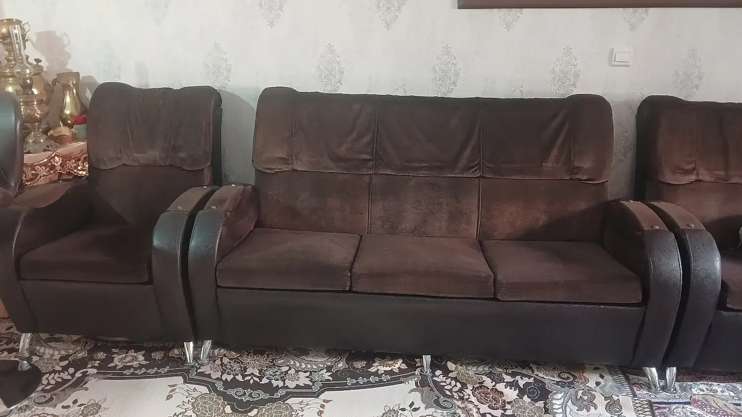 مبل راحتی ۷ نفره تمیز و سالم|مبلمان خانگی و میز عسلی|نسیمشهر, |دیوار