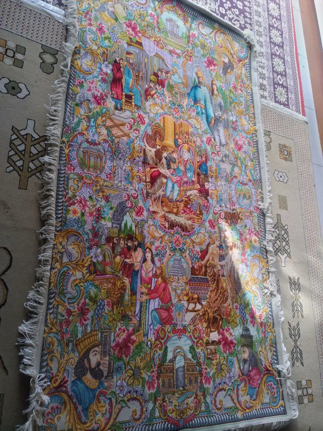 تابلوفرش سلاطین دستبافت|تابلو فرش|ارومیه, |دیوار