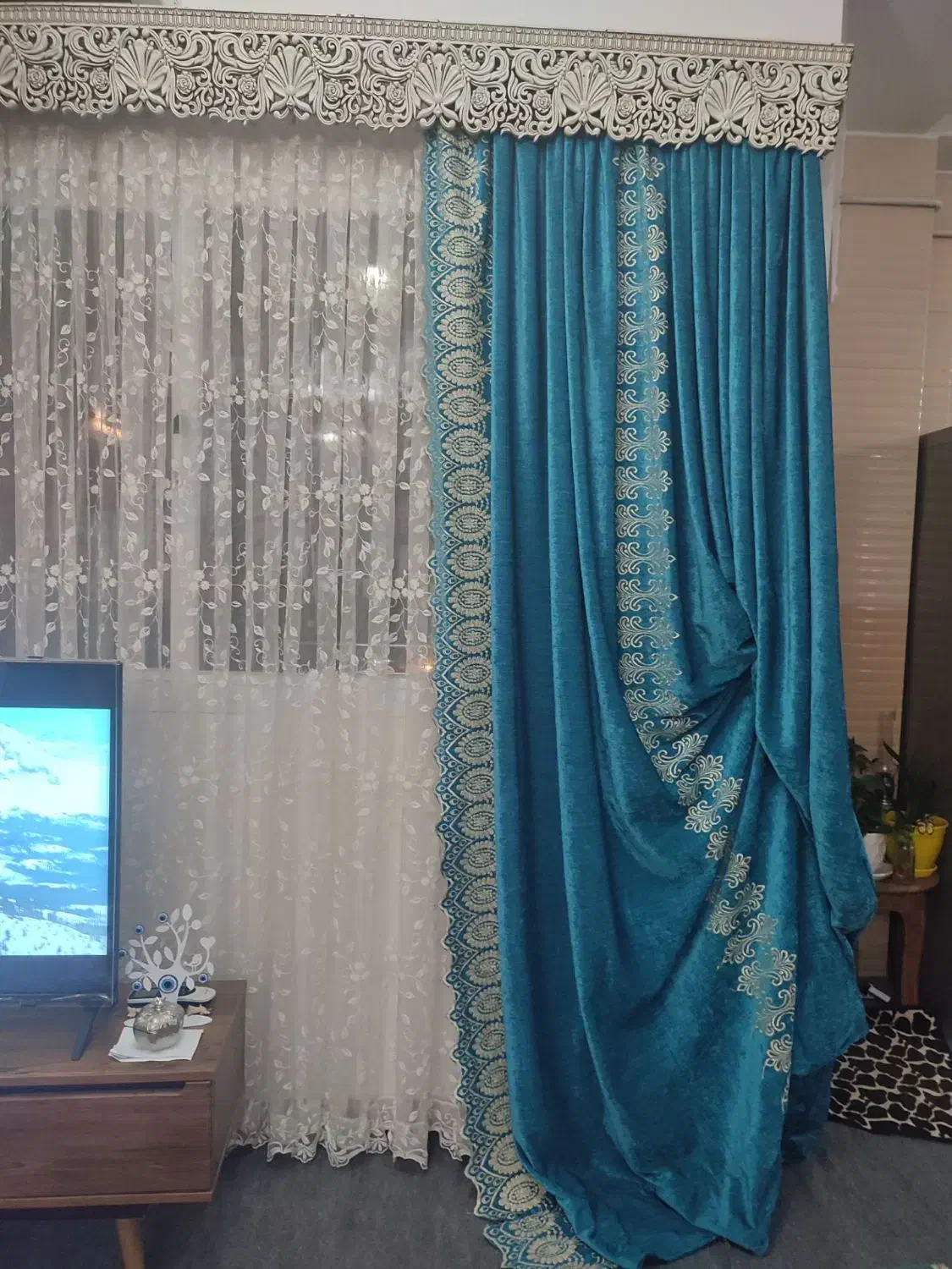 پرده پذیرایی درحدنو|پرده، رانر، رومیزی|فاضل آباد, |دیوار