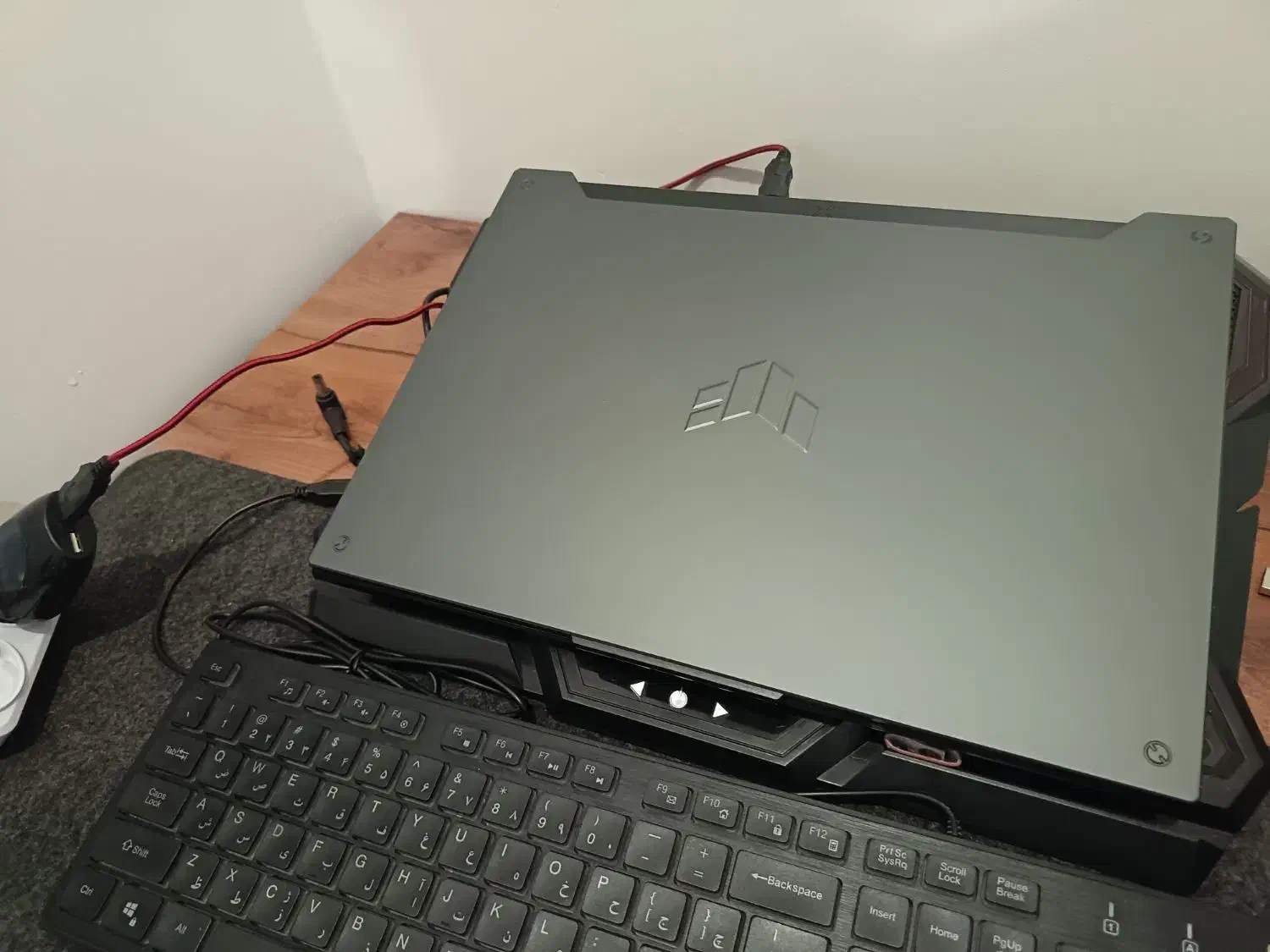 ASUS TUF Fx507zc4 با کیف و کول پد|رایانه همراه|اهواز, منبع اب|دیوار