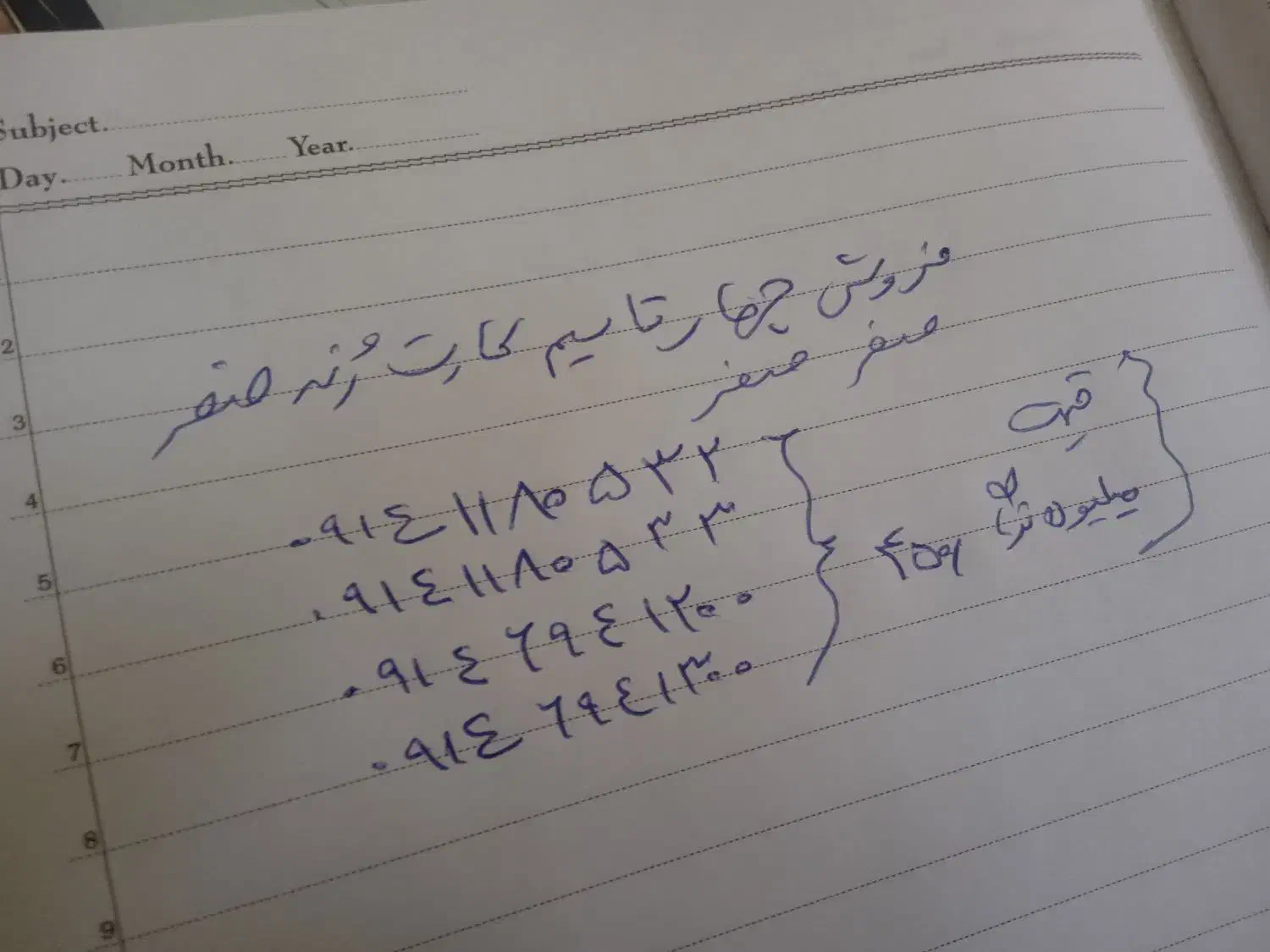 فروش ومعاوضه باخودرو چهارخط رندهمراه اول صفر|سیم‌کارت|تبریز, |دیوار