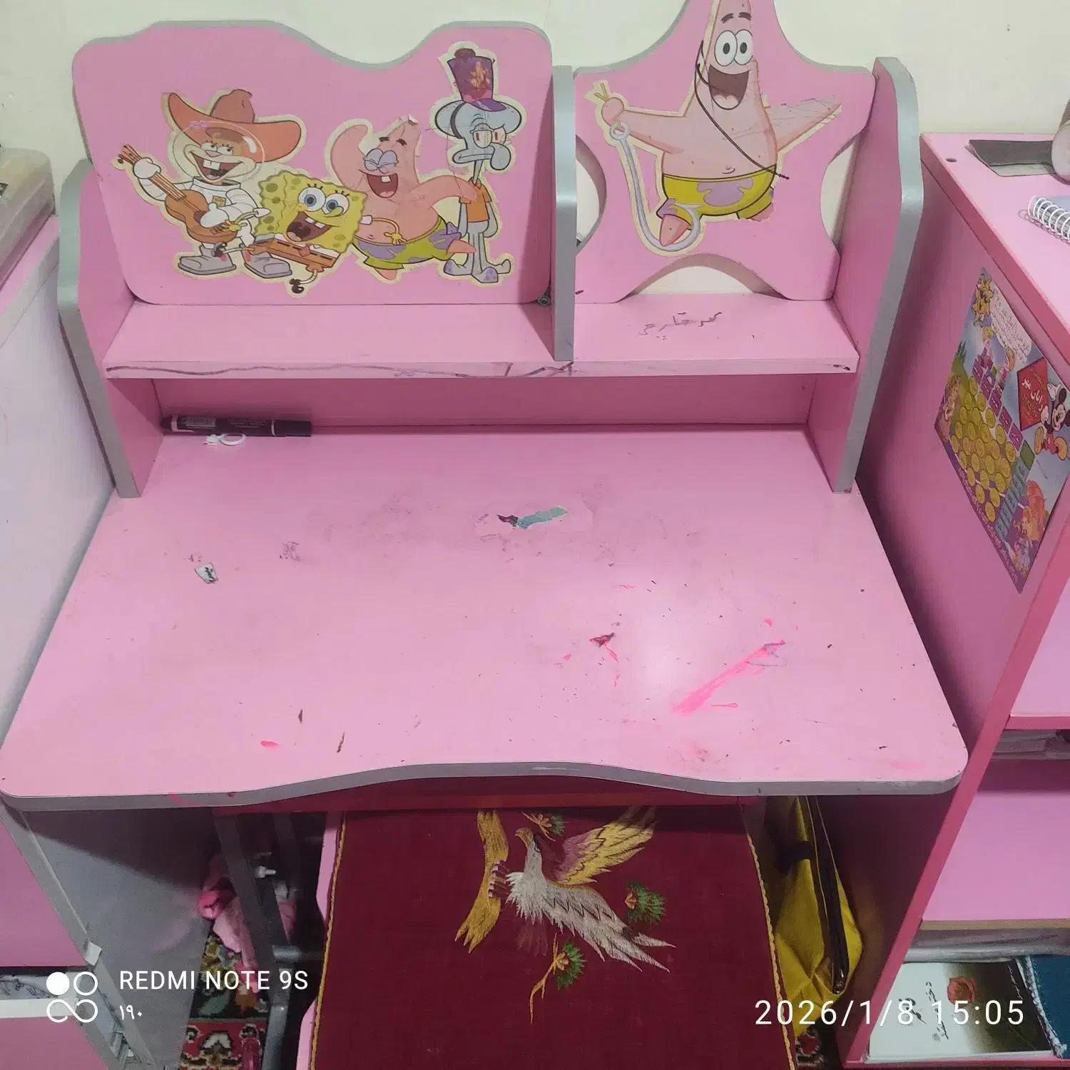 میز و صندلی تحریر کودک|اسباب و اثاث بچه|فسا, |دیوار