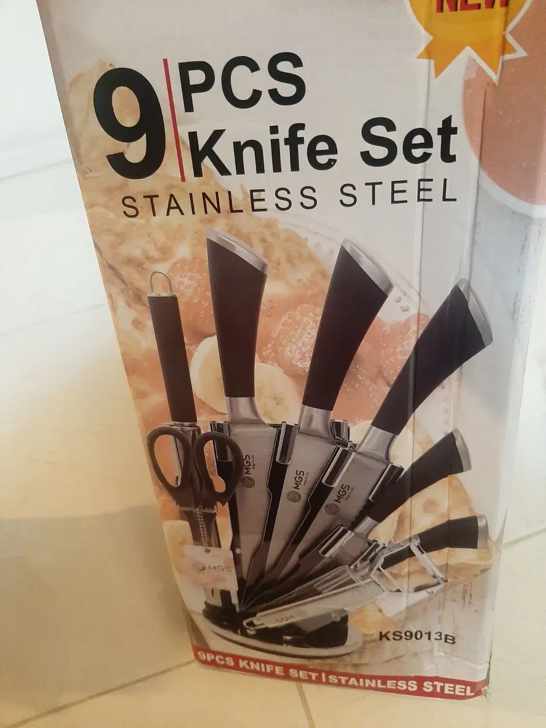 سرویس چاقو ۹ پارچه آشپزخانه ام جی اس|ظروف پختوپز|شیراز, ارم|دیوار