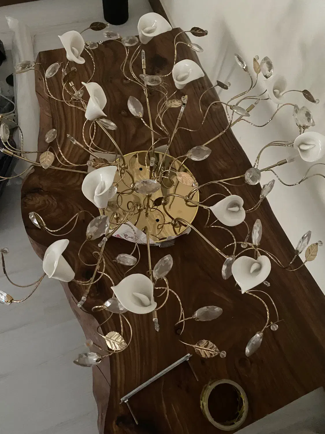 لوستر کریستال  ۲۰ شاخه بسیار با کیفیت|لوستر و چراغ آویز|تهران, پاسداران|دیوار