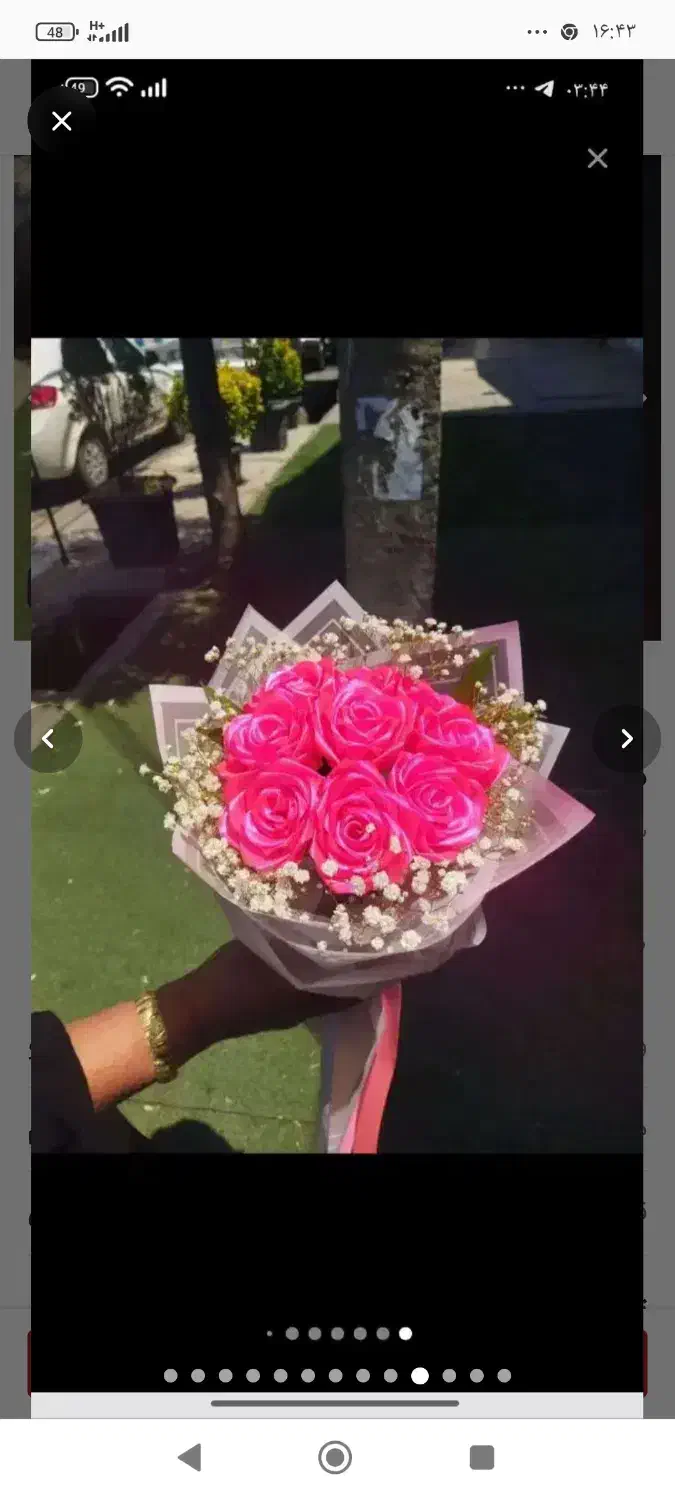 گل روبانی|گل مصنوعی|میانه, |دیوار