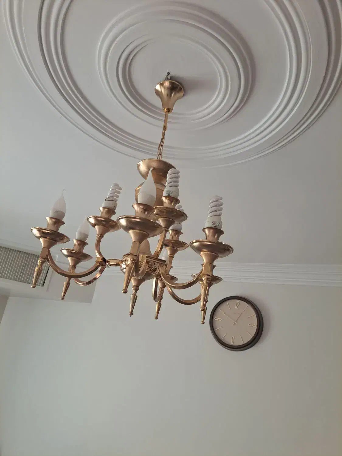 لوستر تمیز با روکش آب طلا|لوستر و چراغ آویز|تهران, حشمتیه|دیوار