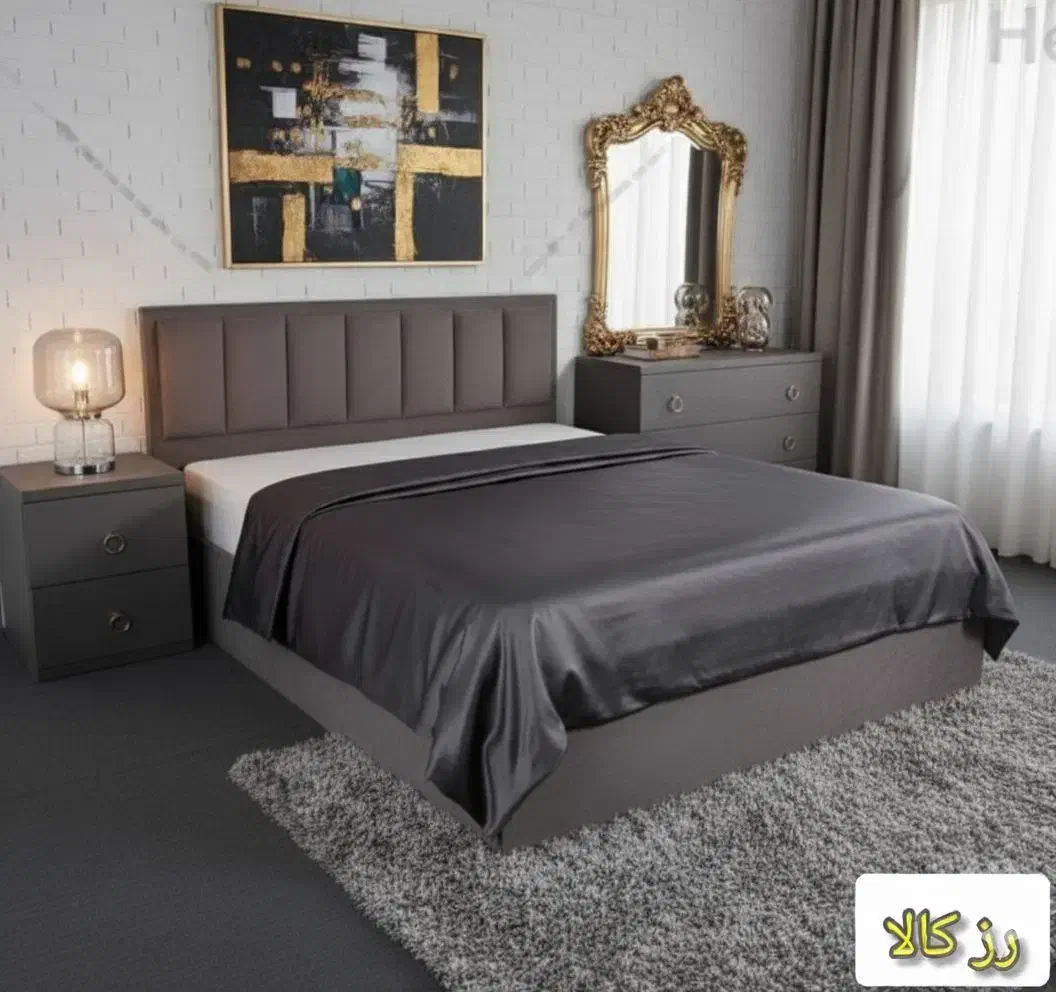 تخت پارچه ای رز کالا|تخت و سرویس خواب|ملارد, |دیوار