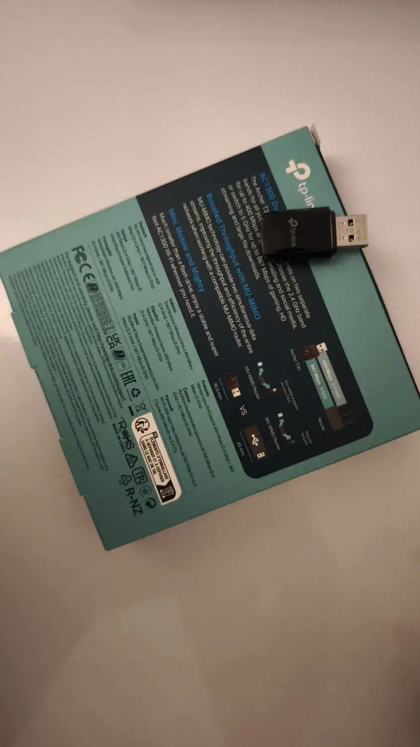 کارت شبکه (دانگل) بیسیم تی پی لینک مدل T3U|مودم و تجهیزات شبکه|تهران, جمال‌زاده|دیوار