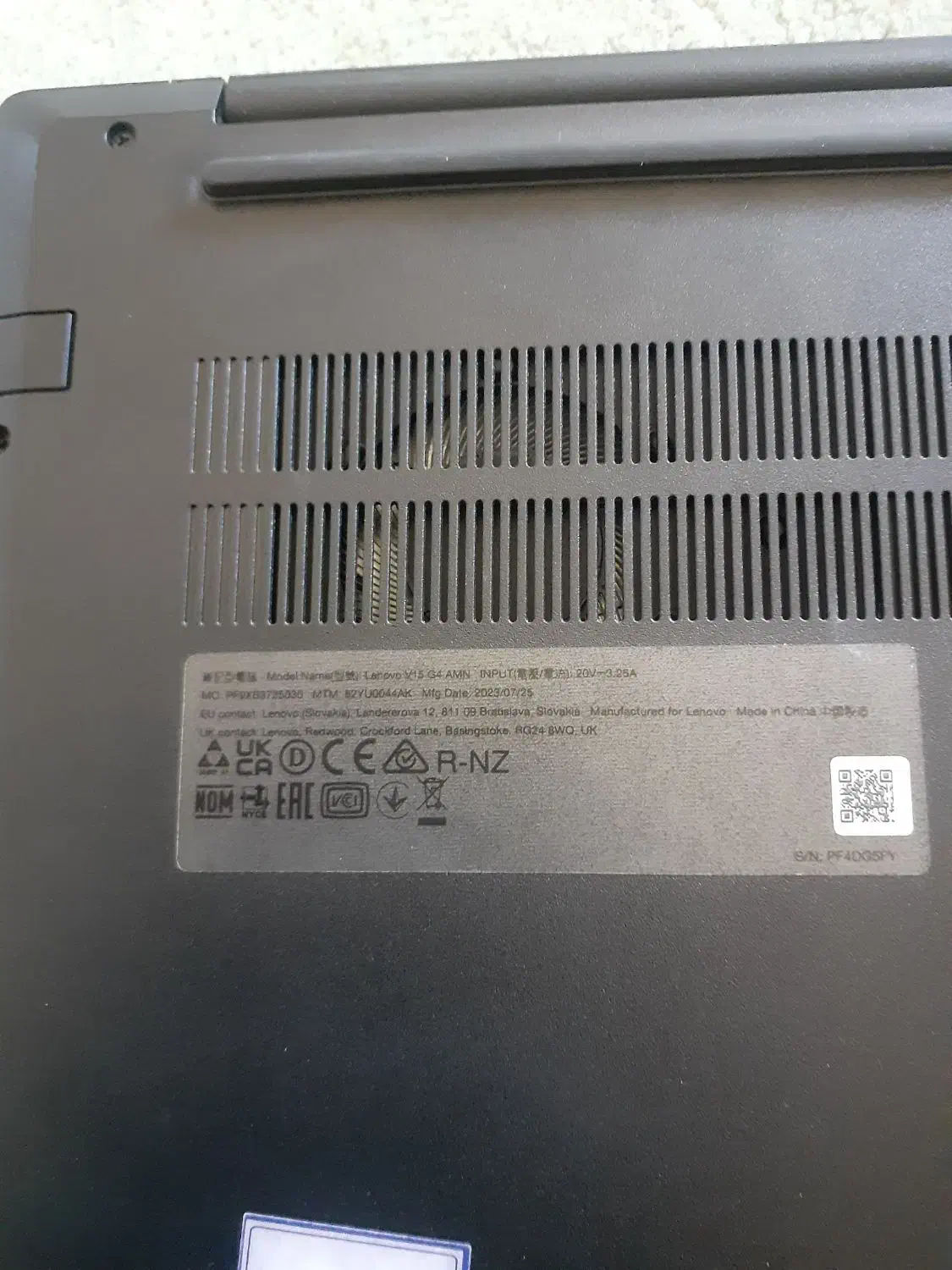 یک عدد لب تاب لنوو مدل v15g4|رایانه همراه|زرند, |دیوار