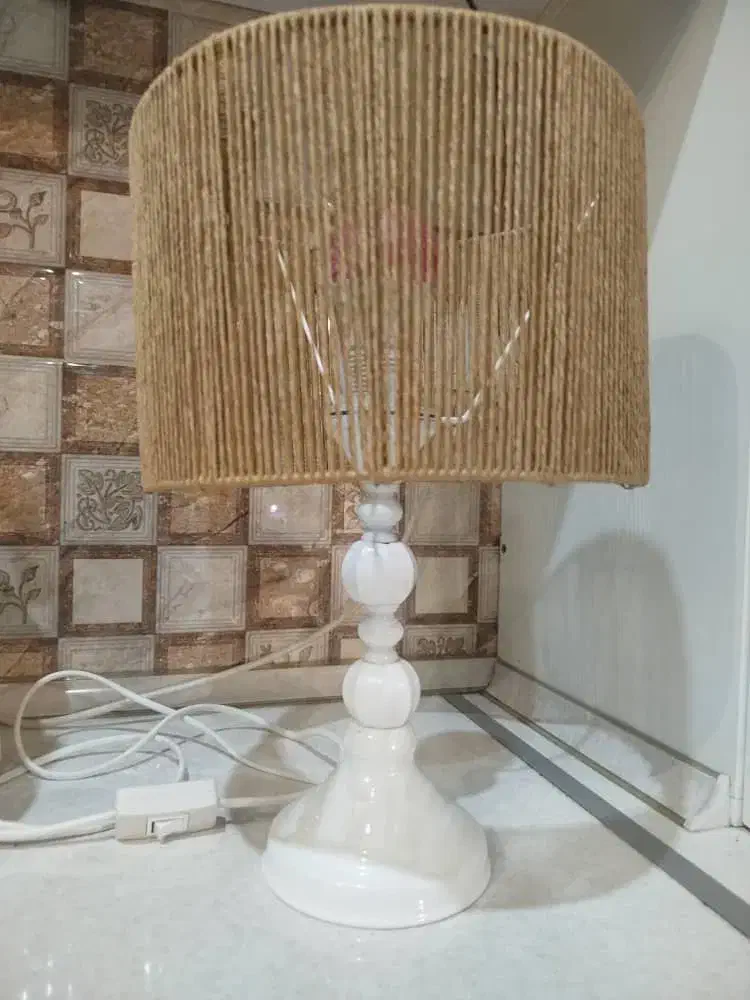 آباژور رافیا دستساز مکرومه|چراغ خواب و آباژور|فردیس, نگارستان|دیوار