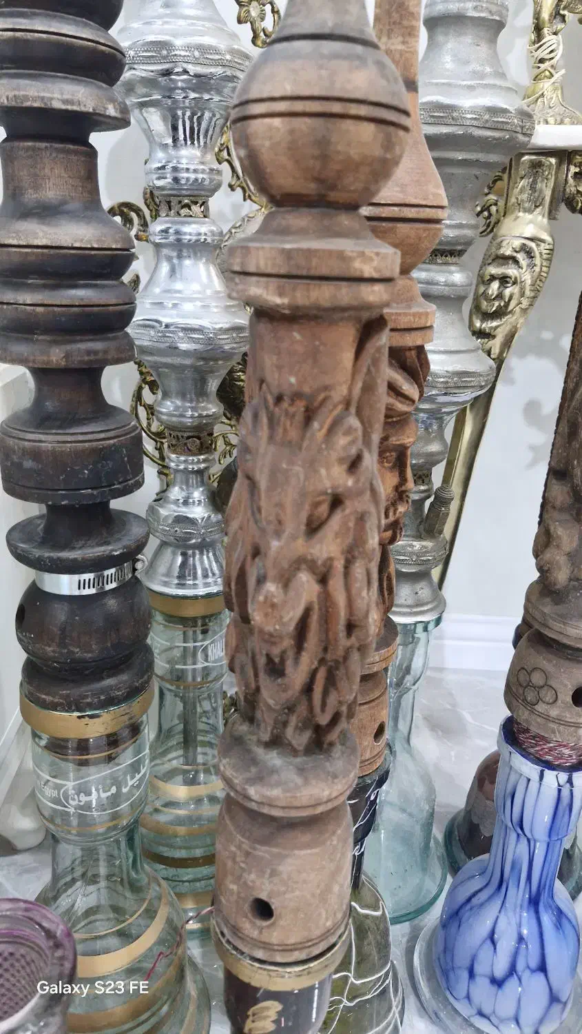 قلیون تنه چوبی و فلزی|کلکسیون و سرگرمی|تهران, تهرانسر مرکزی|دیوار
