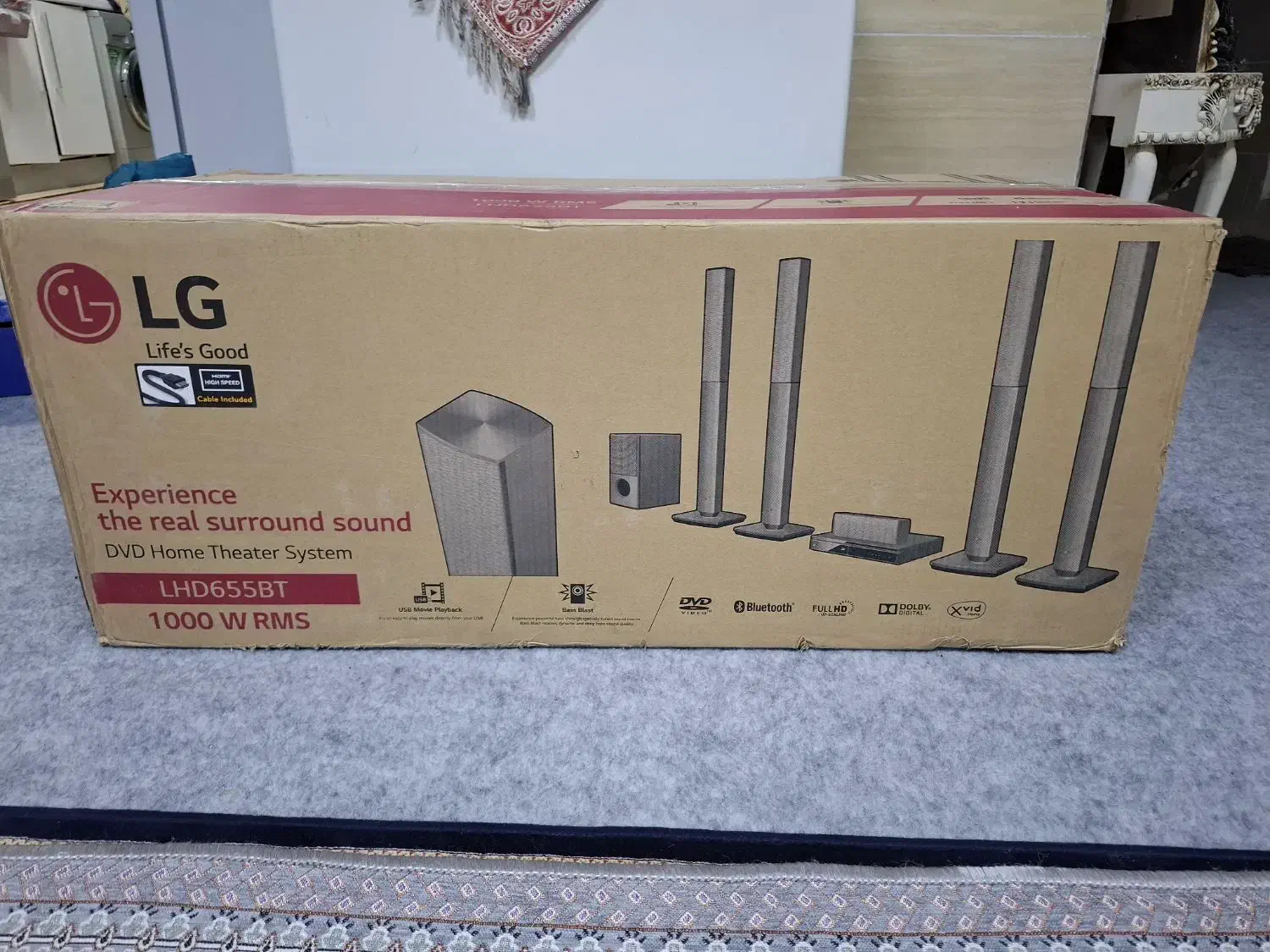 سینمای خانگی ال جی LHD655BT با کیفیت بالا|سیستم صوتی خانگی|بندرعباس, |دیوار