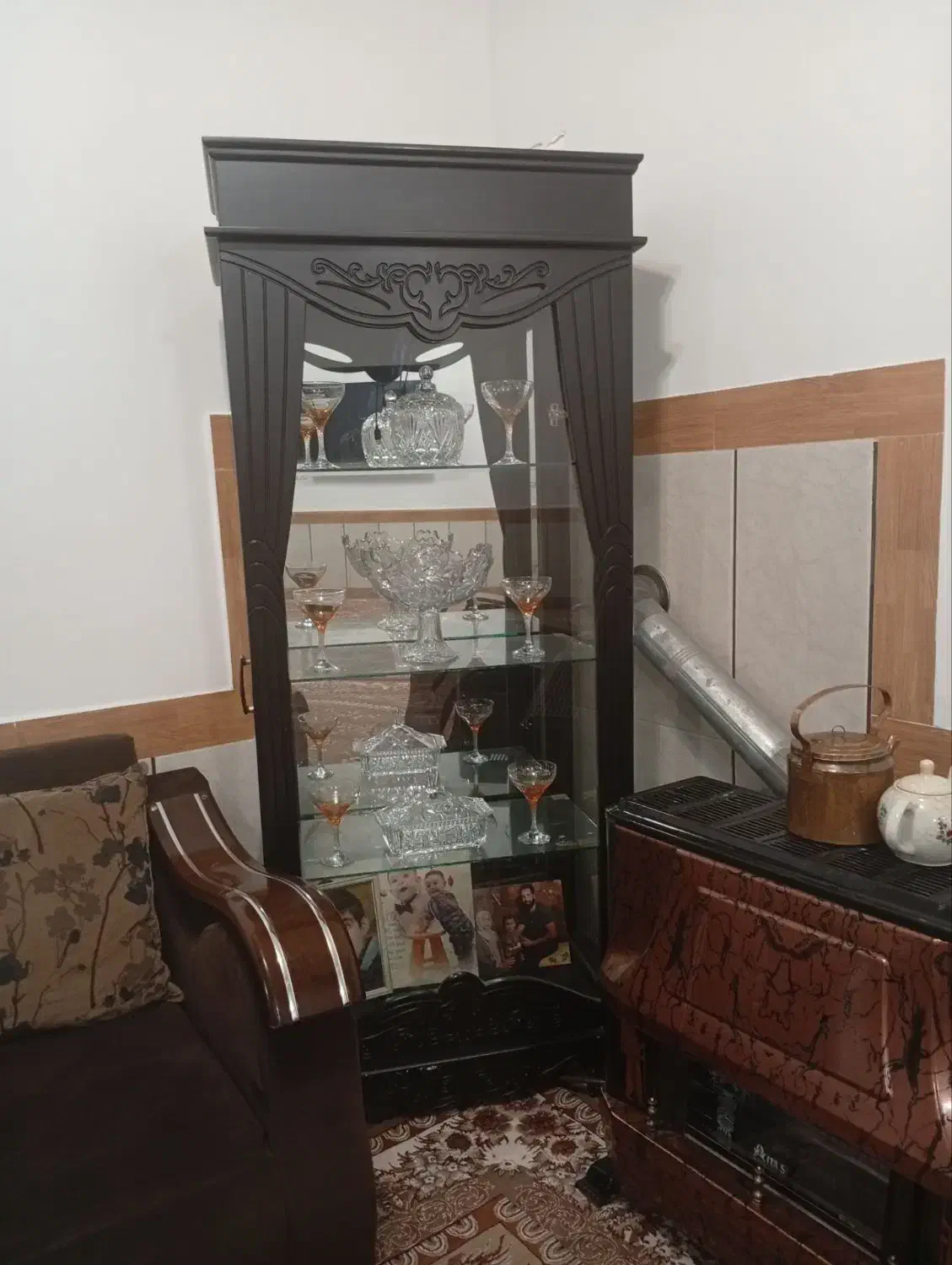 کمد ویترین|بوفه، ویترین، کنسول|نکا, |دیوار