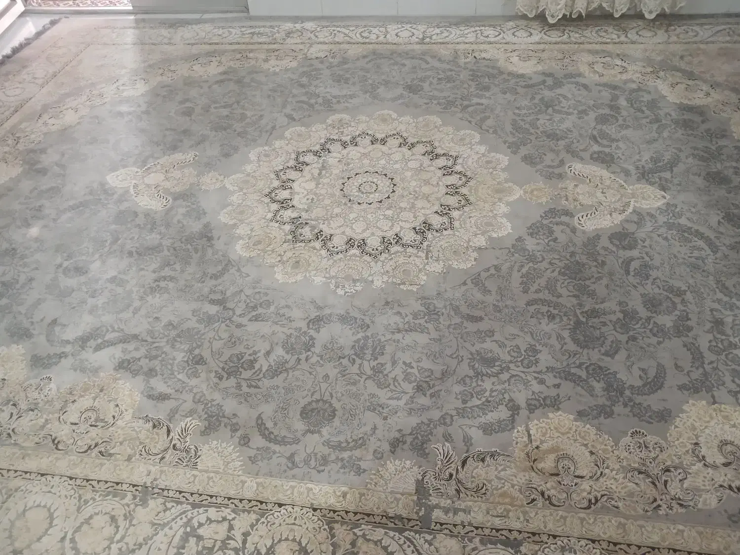 دو عدد فرش وینتج یکی ۱۲ متری یکی ۹متری طرح وینتج|فرش|ساری, |دیوار