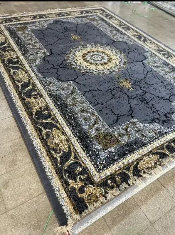 فرش نقش خشایار نقره آبی ۶متری و ۹متری و ۱۲متری|فرش|شیراز, شهرک سراج|دیوار