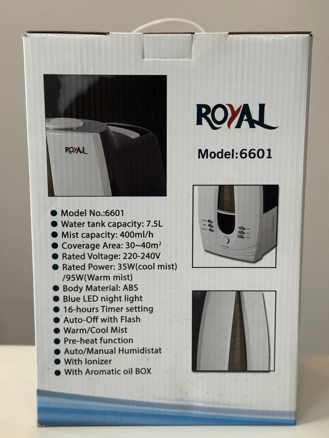 دستگاه بخور سرد و گرم رویال|پنکه و تصفیهکنندهٔ هوا|بندر انزلی, لیچارگی حسن رود|دیوار