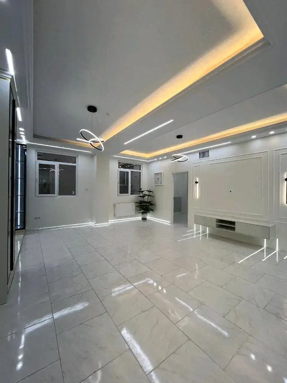 ۷۰متری/سالن پرده خور /آکواریم نور/فول دیزاین|فروش آپارتمان|کن, |دیوار