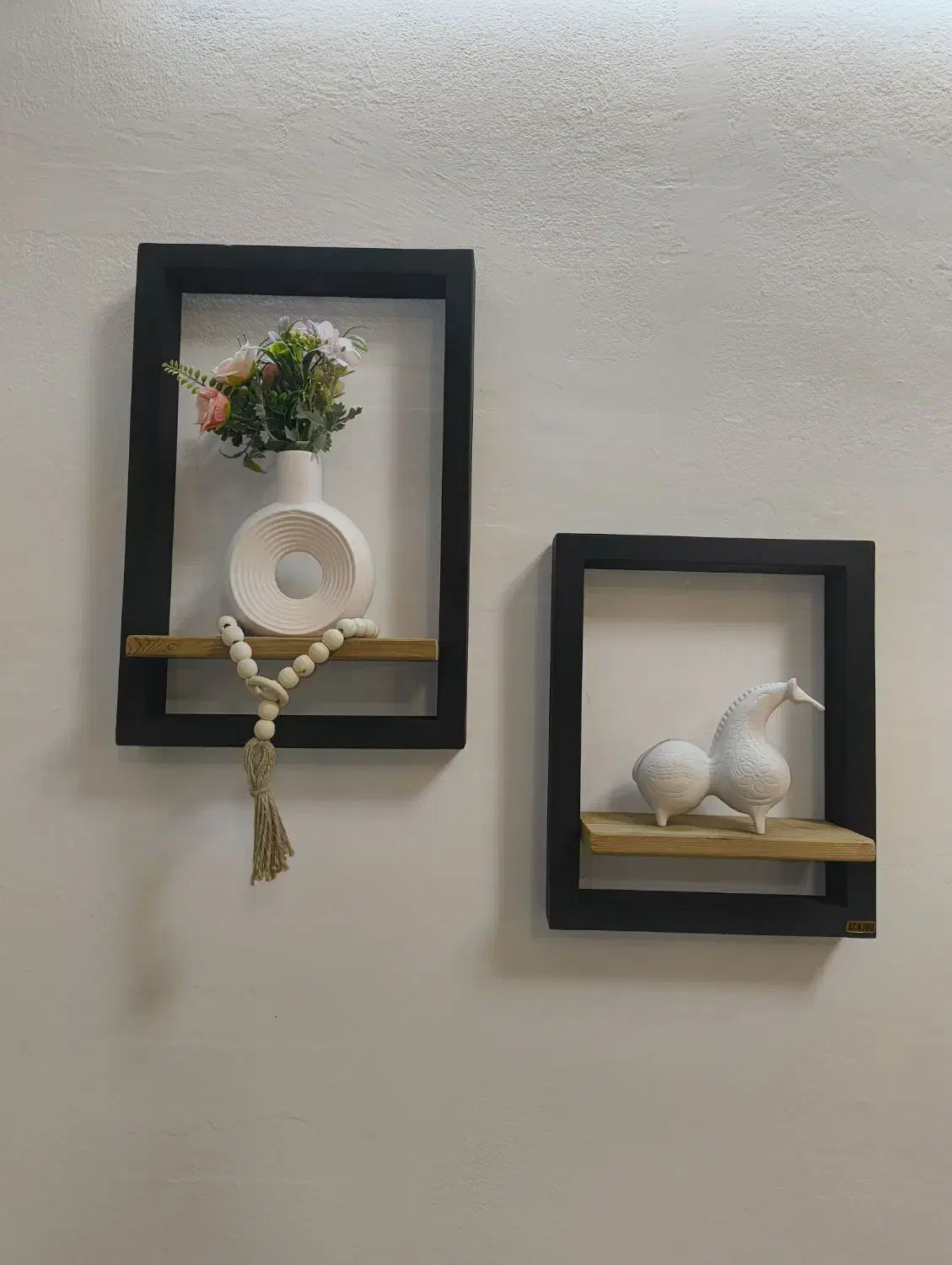 شلف های دیواری چوب|کتابخانه، شلف، قفسههای دیواری|نوشهر, |دیوار