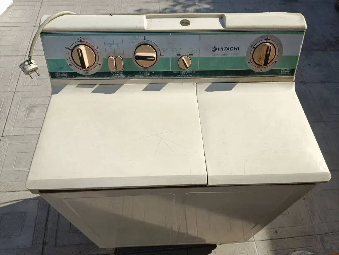 ماشین لباسشویی دوقلو هیتاچی ژاپنی|ماشین لباسشویی و خشک‌کن لباس|داراب, |دیوار