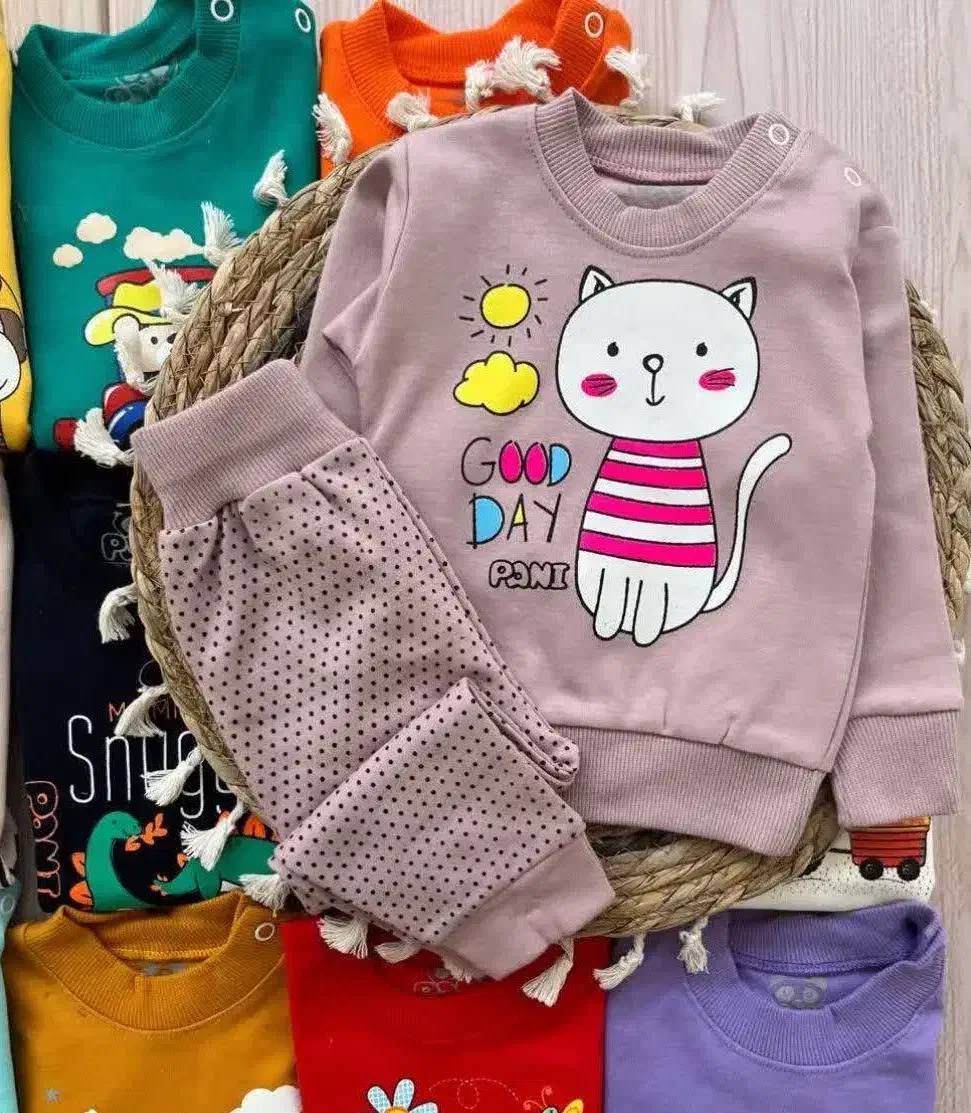 بلوز شلوار زیبا ۱۰۰٪ پنبه دخترونه سایز ۰ و ۱|کفش و لباس بچه|قم, پردیسان|دیوار