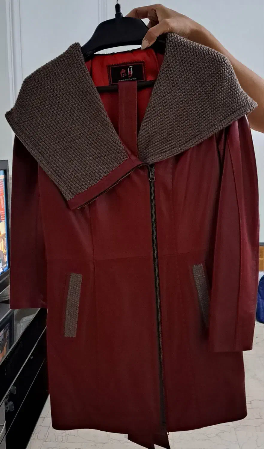 پالتو چرم قرمز رنگ|لباس|تهران, دریان‌نو|دیوار