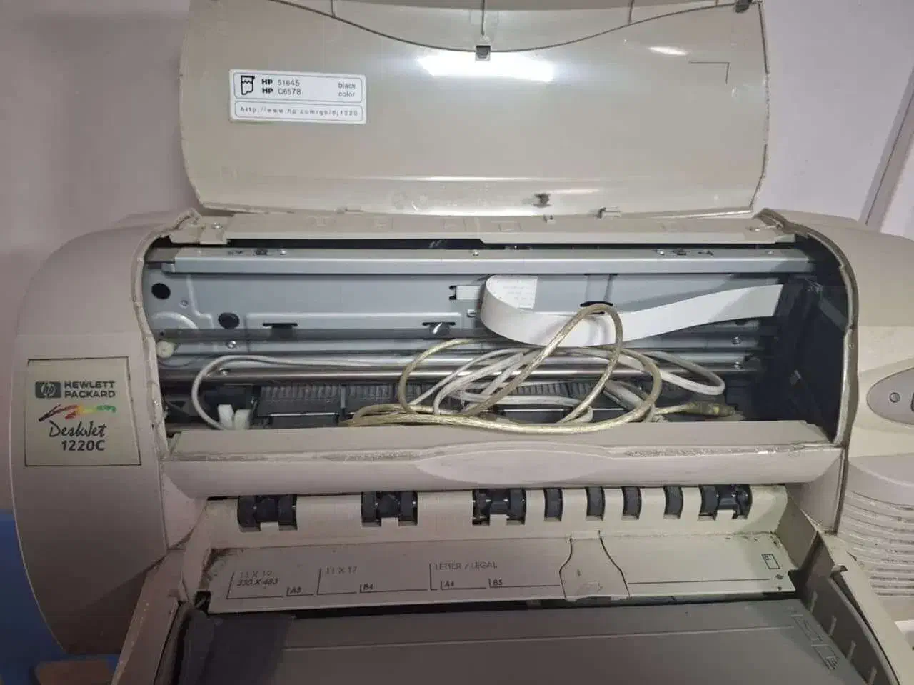 پرینترجوهر افشان سایزA3دست دوم HP DeskJet 1220c|پرینتر، اسکنر، کپی، فکس|یاسوج, |دیوار