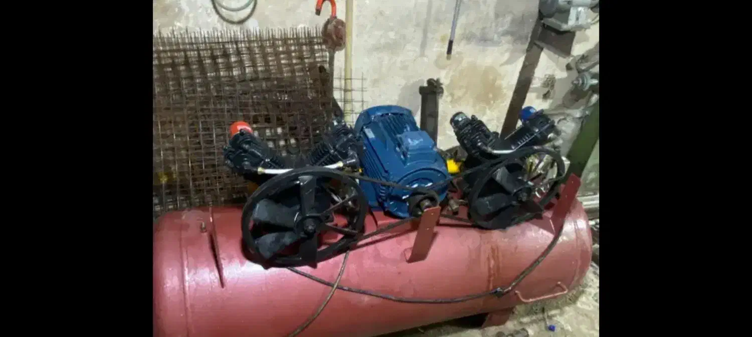 پمپ باد ۲موتوره دینام ۱۰اسب موتوژن۳فاز|ابزارآلات|سنقر, |دیوار