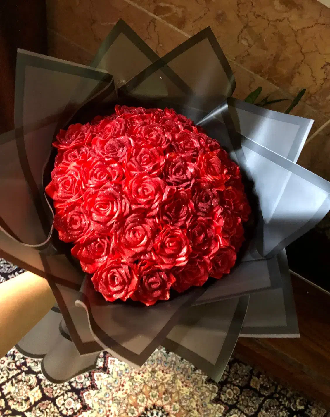 گل رزروبانی /دستهگل قیمتاز160تومن/|گل مصنوعی|مشهد, طلاب|دیوار