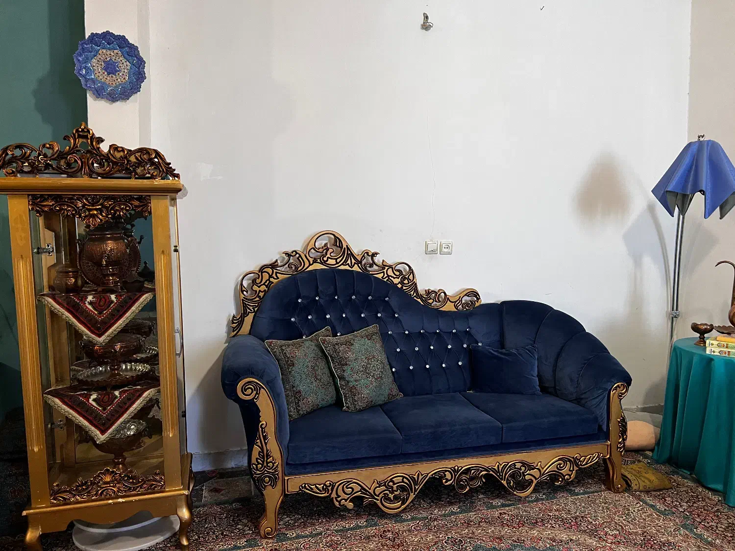 مبلمان به همراه بوفه|مبلمان خانگی و میز عسلی|کهنوج, |دیوار