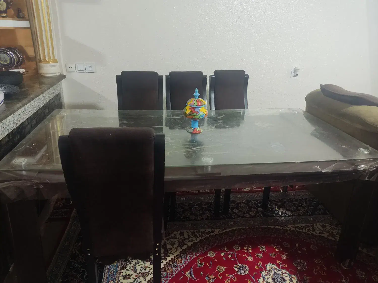 میز غذا خوری 8 نفره در حد نو|میز و صندلی غذاخوری|شاهینشهر, شهرک گلدیس|دیوار