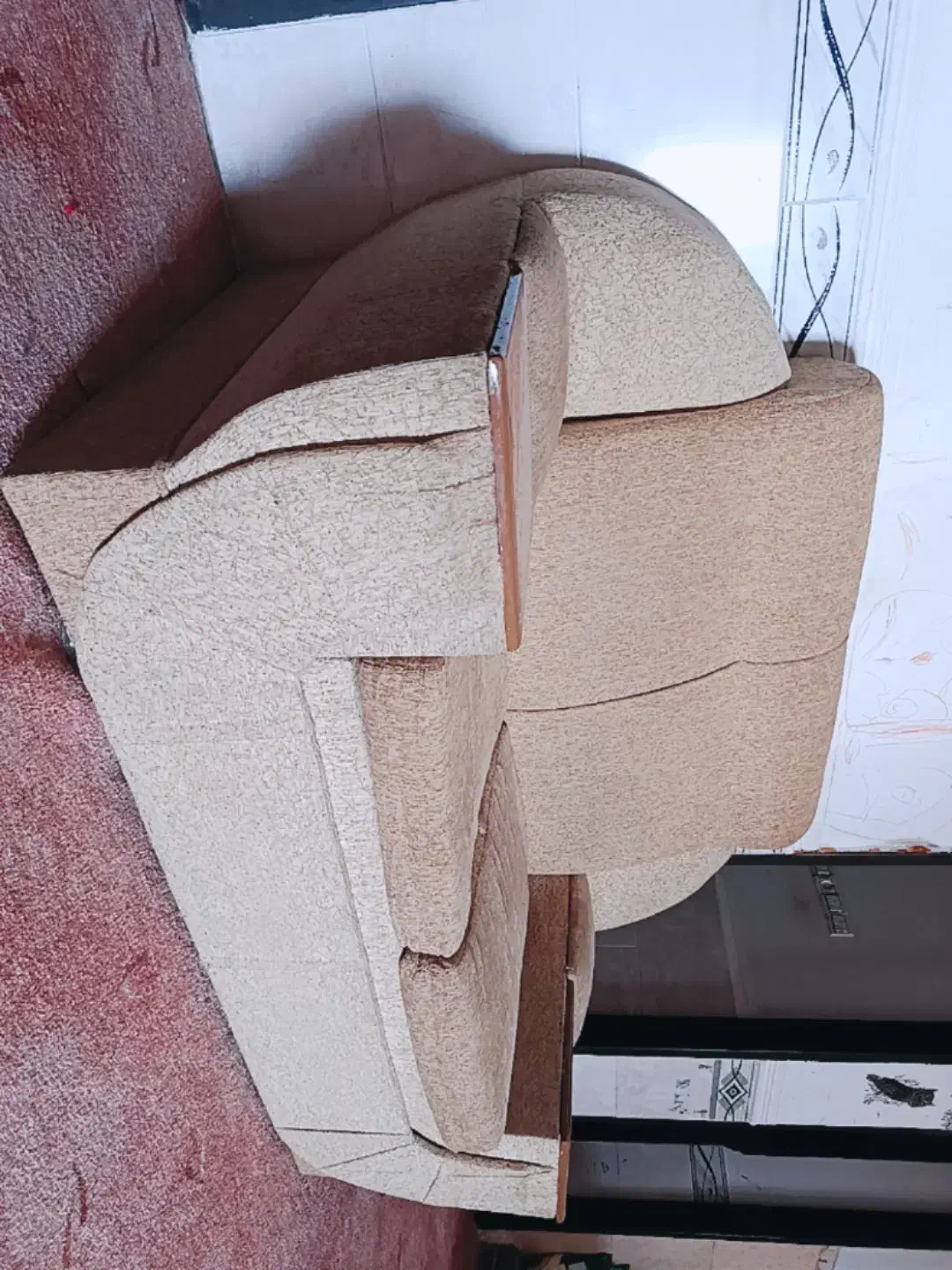 مبل میز تلویزیون و تخت خواب دو نفره|مبلمان خانگی و میز عسلی|بندر گناوه, |دیوار