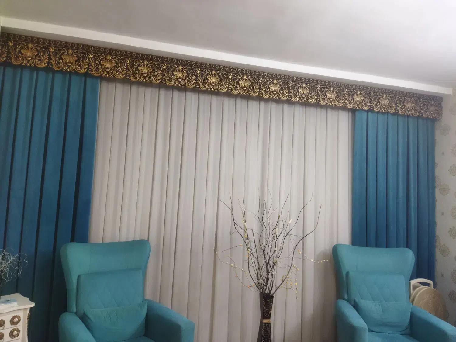 فروش پرده کاملا نو|پرده، رانر، رومیزی|سمنان, |دیوار