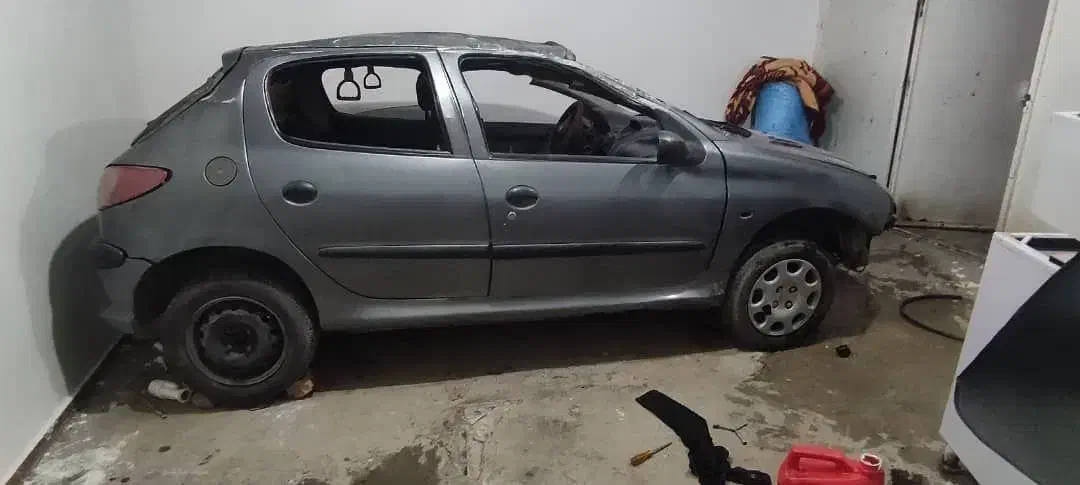 پژو۲۰۶ مدل ۸۶ تصادفی شاسی پلمپ|خودرو سواری و وانت|بوکان, |دیوار