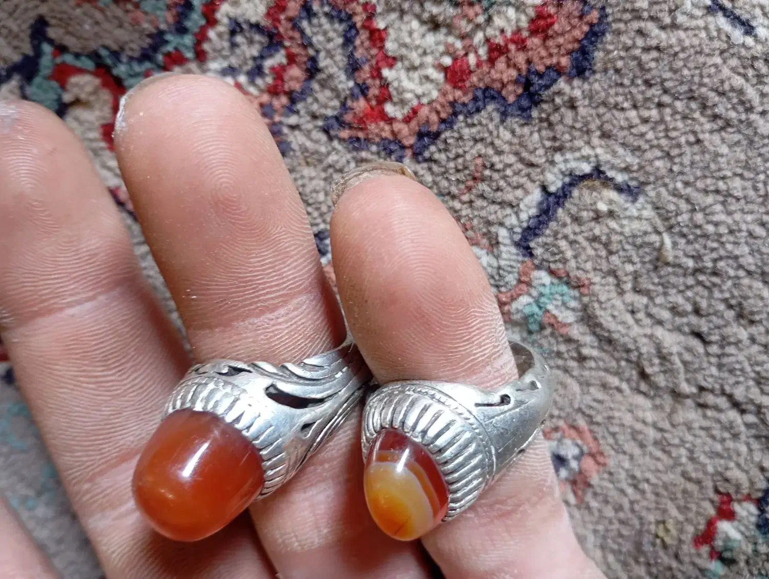 انگشتر عقیق قدیمی|جواهرات|باغستان, |دیوار