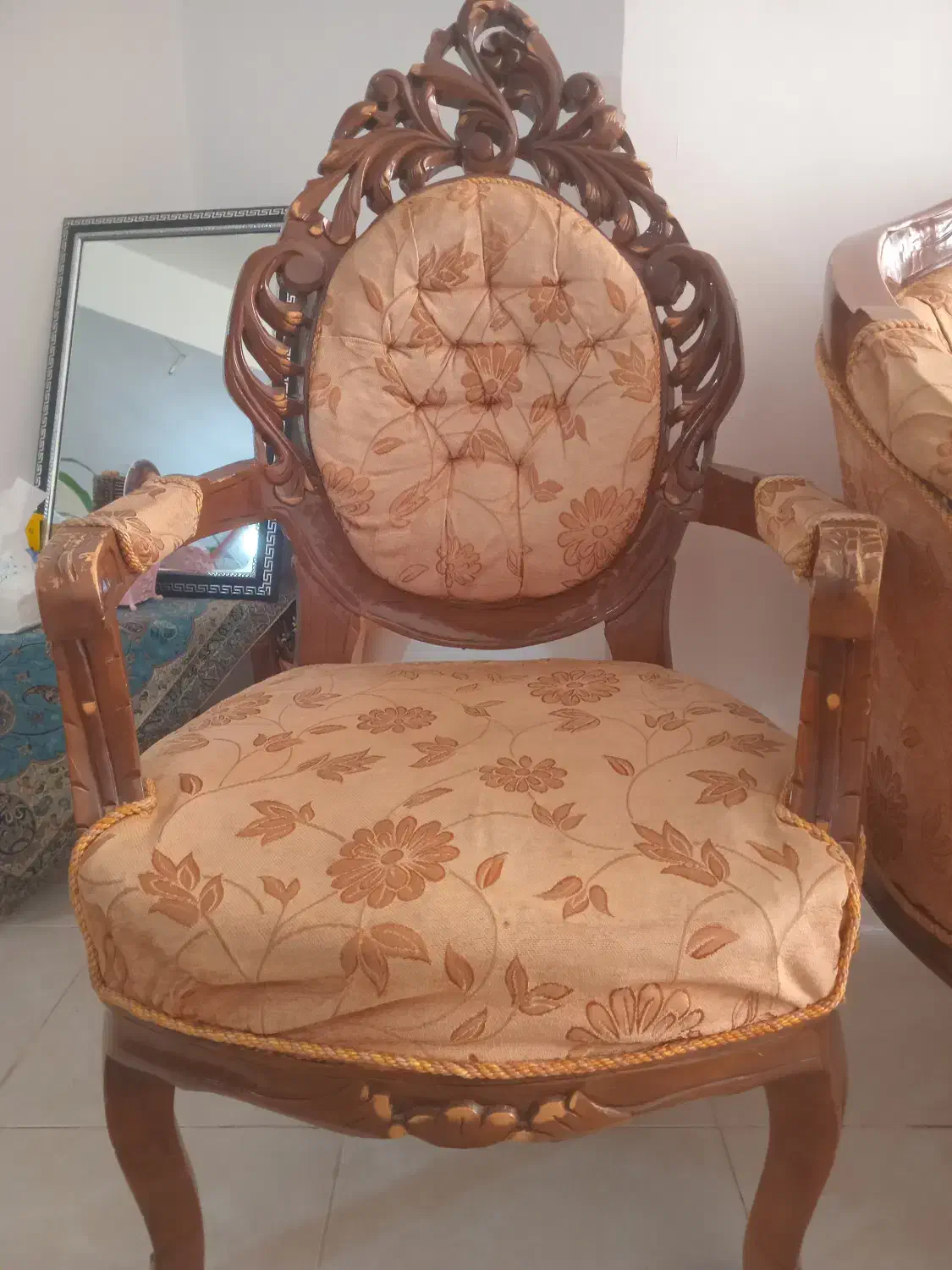 مبل سلطنتی تمام چوب|مبلمان خانگی و میز عسلی|شیراز, زیباشهر|دیوار