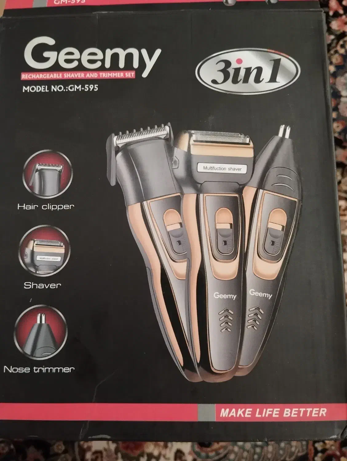 ماشین اصلاح سه کاره  جیمی مدل 595 در حد نو|آرایشی، بهداشتی، درمانی|ری, شهرری|دیوار