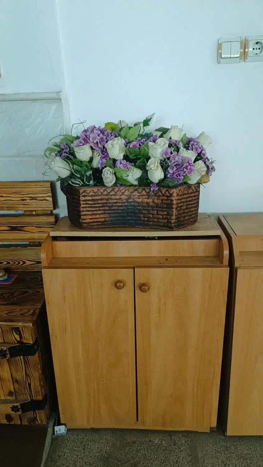 گل وگلدان سفالی بزرگ|گل و گیاه طبیعی|قم, عمار یاسر|دیوار